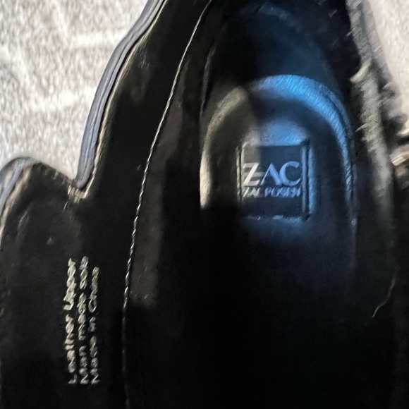 Zac Posen “Tanesha” Black Leather, Colorful Zipper Bootie 7M - Picture 8 of 9